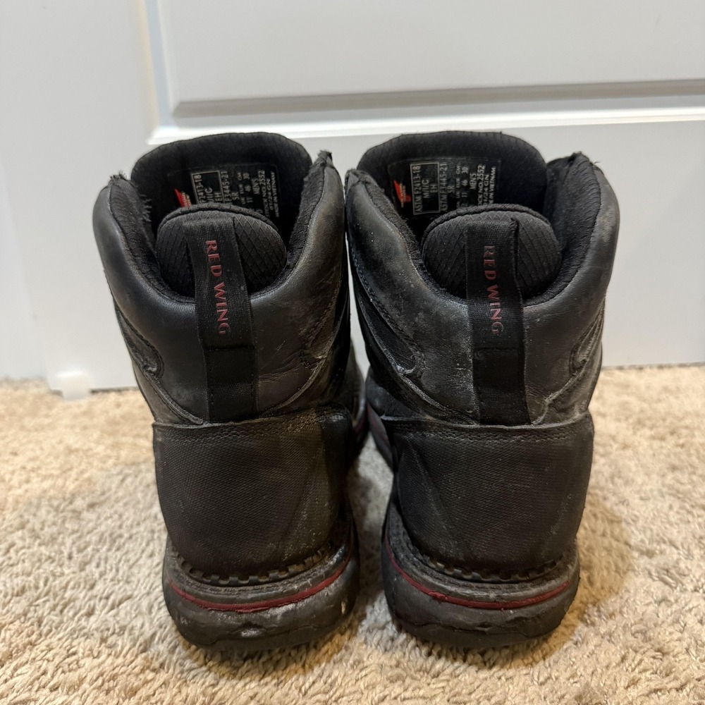 Red Wing Shoes Boots Mens Size 12 Black Leather BOA Work Safety Toe 2552 EH - Picture 5 of 9